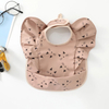 Happyflute Denmark's New Design Angel Wings Baby Girls Eating Bib Waterproof Baby Feeding Saliva Bibs
