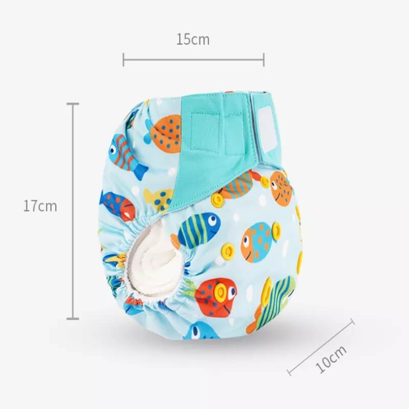 Happy Flute 1 pcs heavy wetter night AIO AI2 baby cloth diaper nappy one size fit all