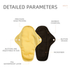 Happyflute Reusable Menstrual Pads Washable Sanitary Napkin Absorbent Menstrual Ecological Cloth Pads With Fashion Prints M Size