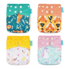 HappyFlute Cloth Diaper Suede Cloth Inner Baby Diaper Waterproof and Reusable Diaper Dual Gussets