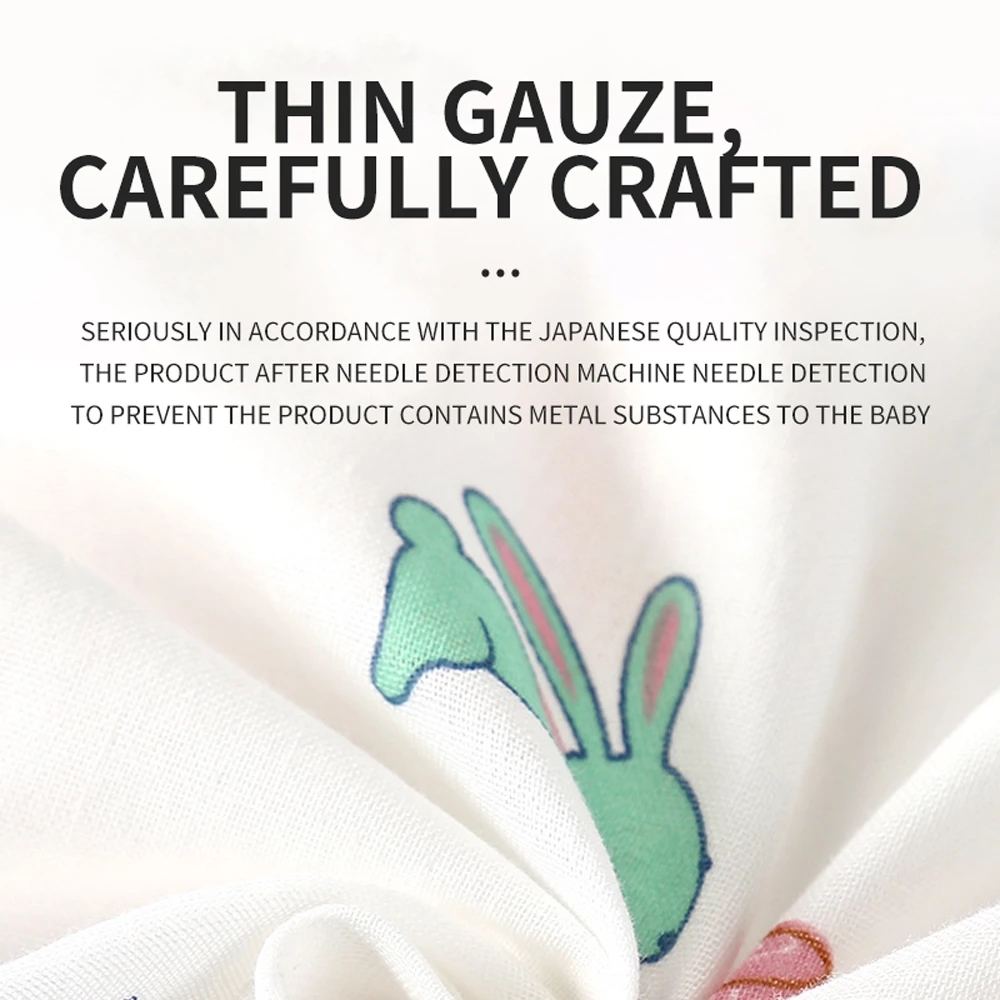 Happyflute Unisex Gauze Summer Thin Sleeveless One-piece Pajamas Baby Kick Proof Quilt Pure Cotton Children's Vest Sleeping Bag
