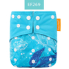HappyFlute OS Bamboo Charcoal Pocket Baby Nappy with 1pcs Insert Waterproof Washable Cloth Diaper