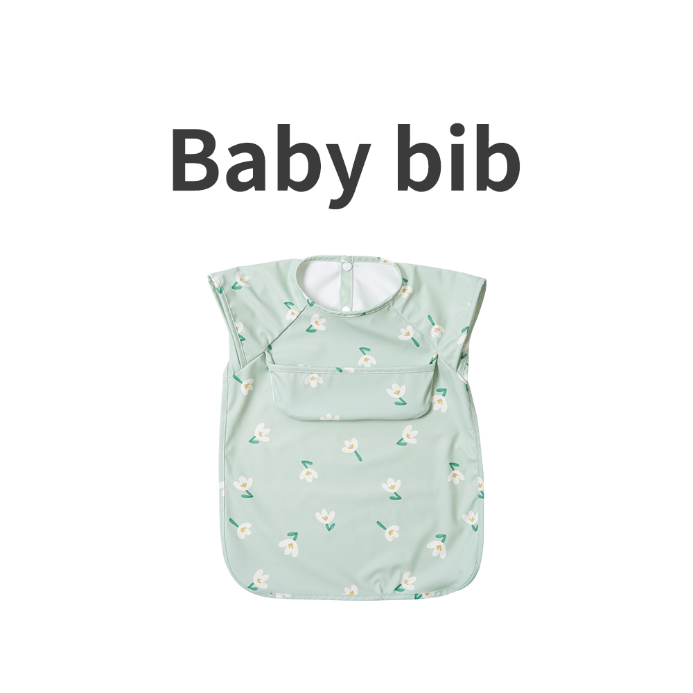 Happyflute Baby Waterproof Feeding Baby Bibs odorless for 6-24 Months baby