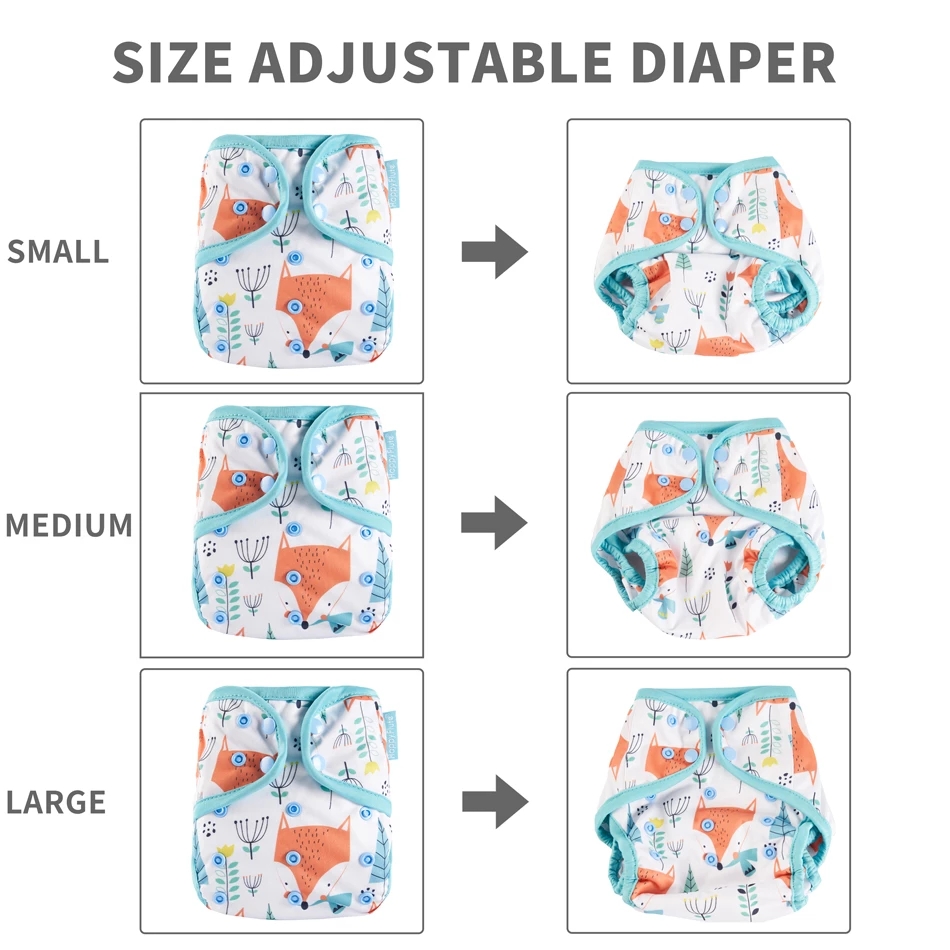 Happyflute Reusable And Comfortable Diaper Cover Waterproof Cover Eco-Friendly Diaper Cover