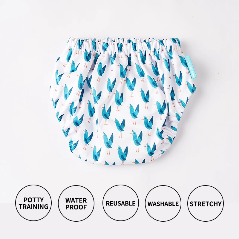 HappyFlute Adjusting Cotton Fabric Inner Training Pants/Baby AIO Cloth Diaper /Reusable Diapers 1pcs Pack