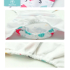 Happyflute Reusable 4Pcs Pocket Diapers+4 Pcs Microfiber Insert Washable Infant Nappy Ecological Cloth Diaper Fit 3-15kg Baby