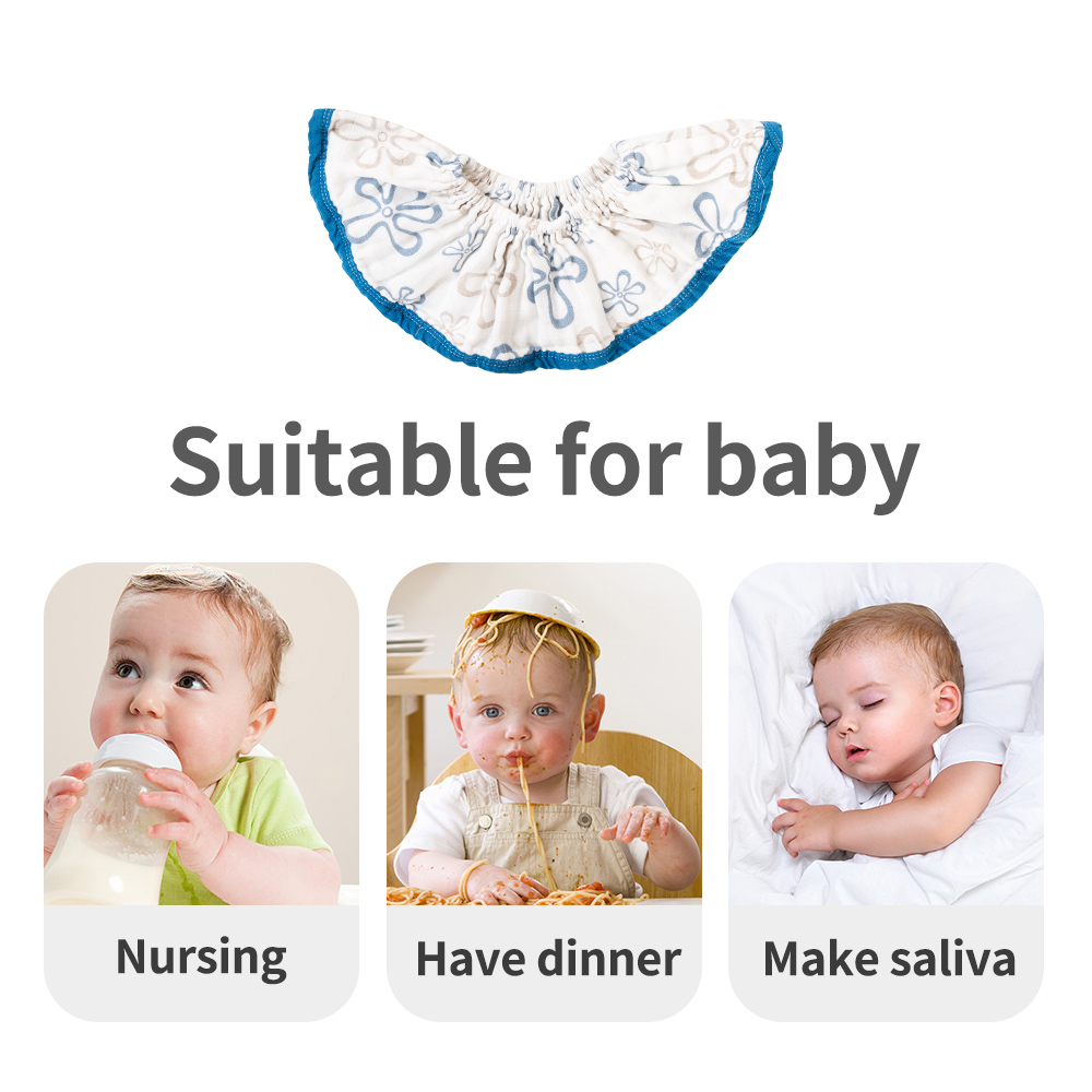 Happyflute Denmark's New Design Angel Wings Bib Waterproof Baby Feeding Bibs